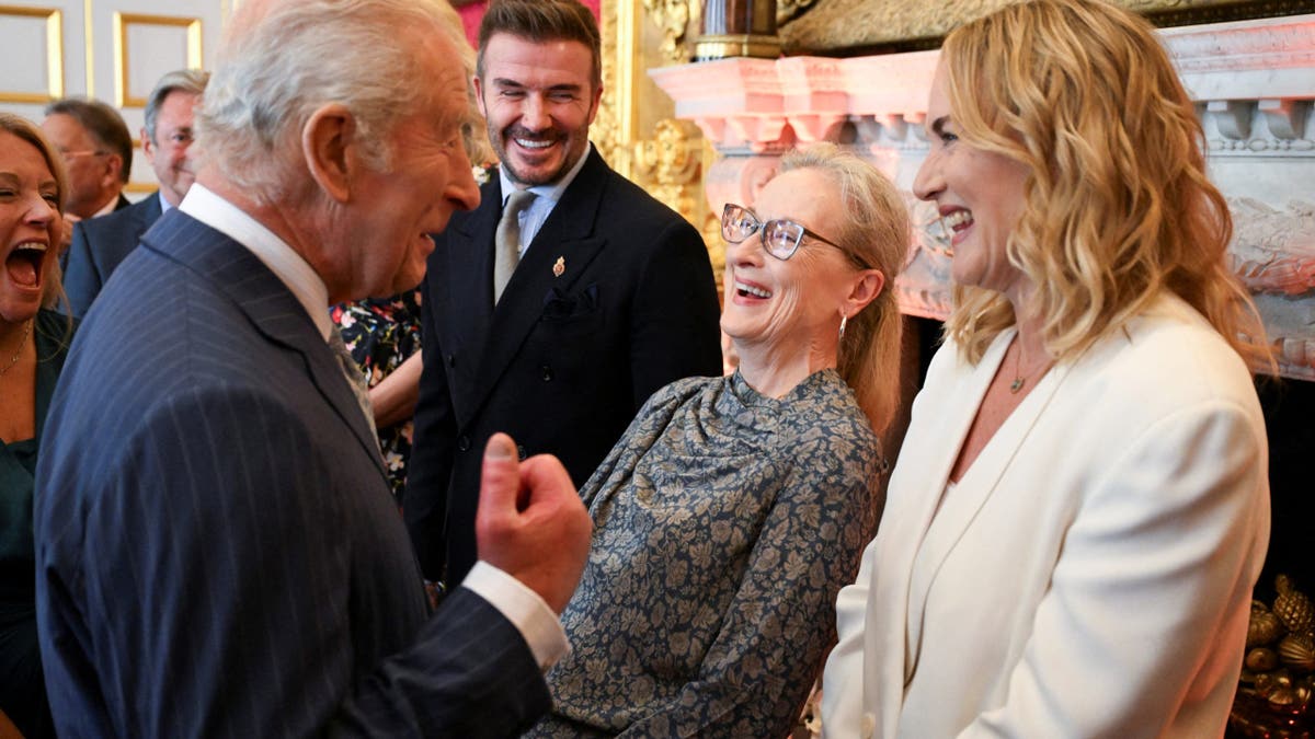 david beckham, kate winslet, mery streep with king charles
