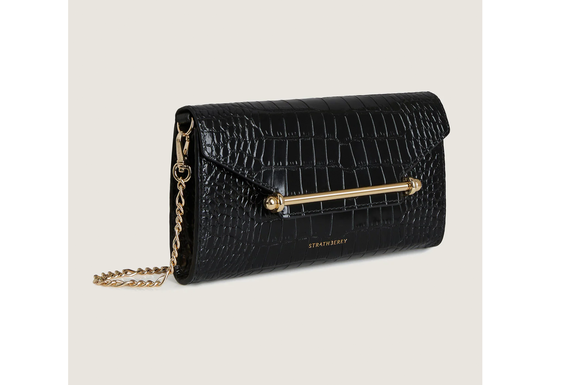 A Strathberry chain wallet