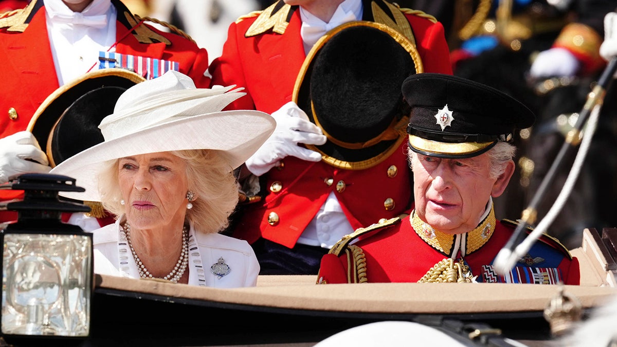 Queen Camilla and King Charles at Trooping the Colour