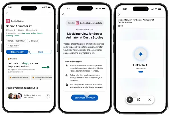 LinkedIn AI job interview