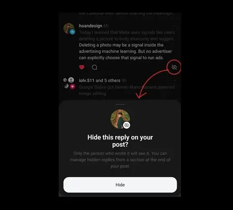 Threads Makes It Easier To Hide Unwanted Post Replies