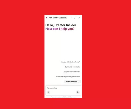 YouTube Shares More Info on Its ‘Ask Studio’ AI Bot