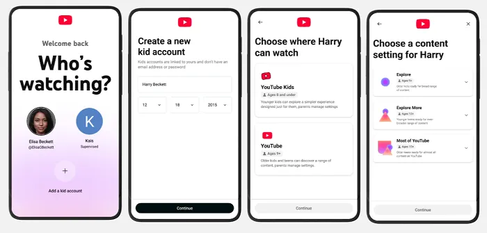 YouTube log in update