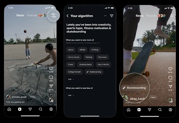 Instagram Rolls Out Algorithm Control Option to All English-Speaking Users