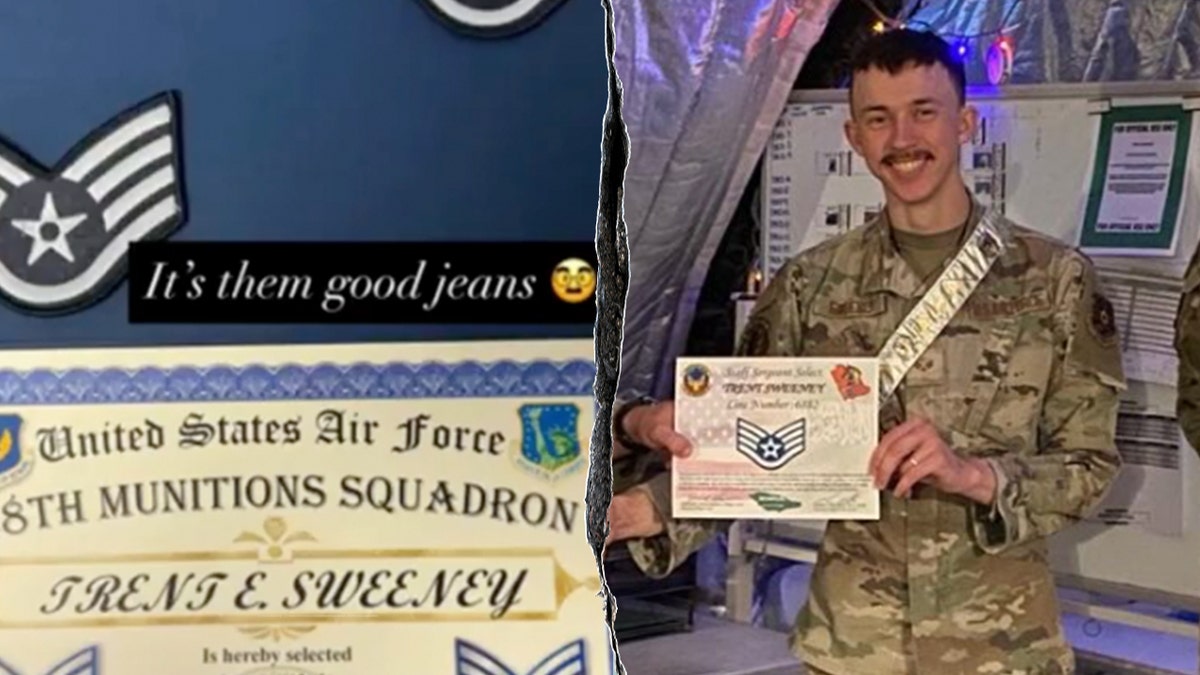 Trent Sweeney, military certificate