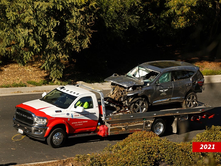 tiger woods 2021 car accident getty 2