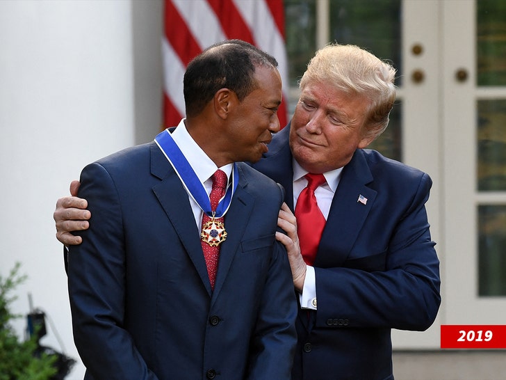 tiger woods donald trump 2019 getty 1