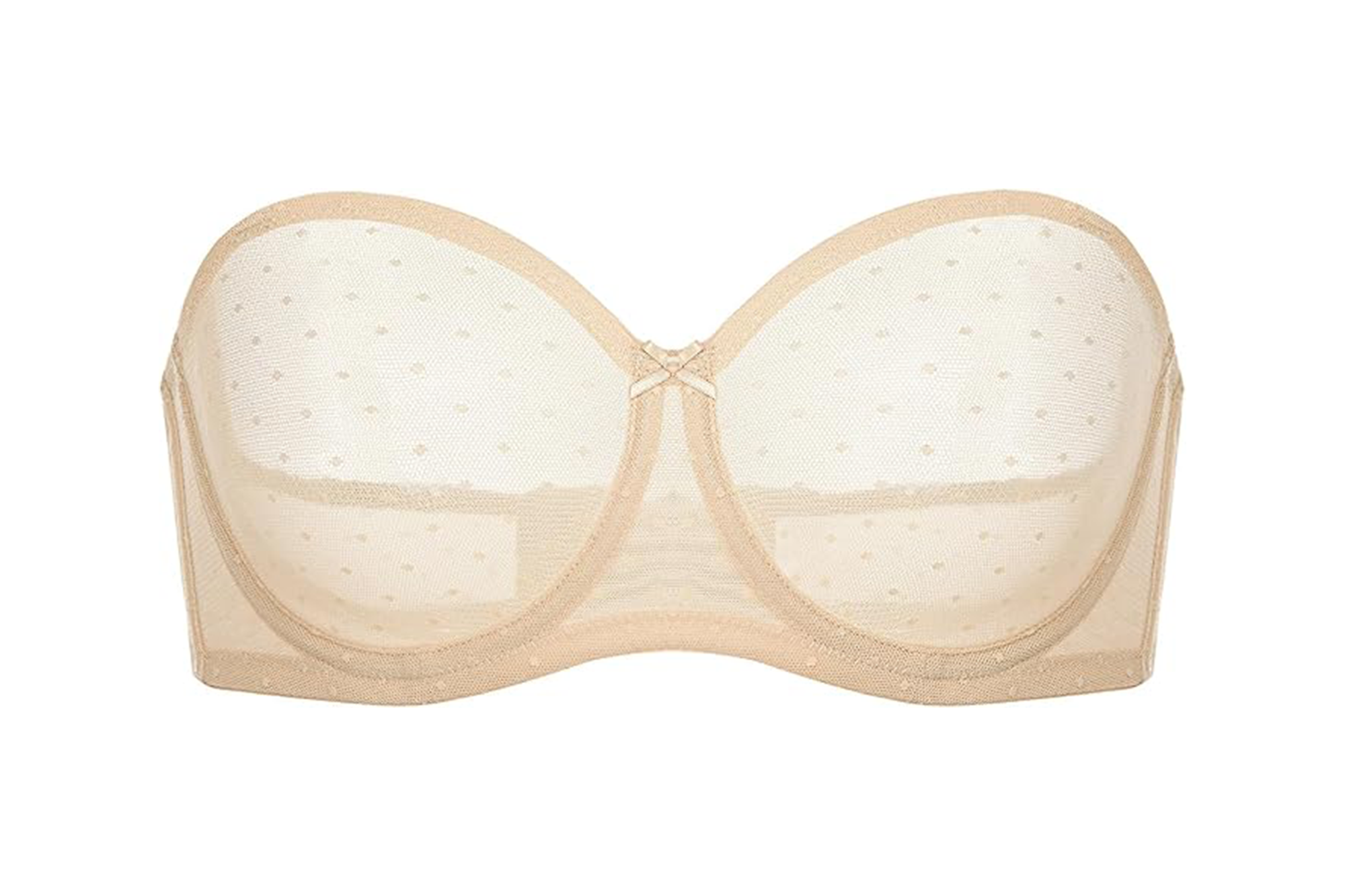 Dobreva mesh strapless bra