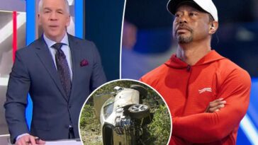 NBC host awkwardly apologizes for showing wrong Tiger Woods car crash after latest DUI arrest