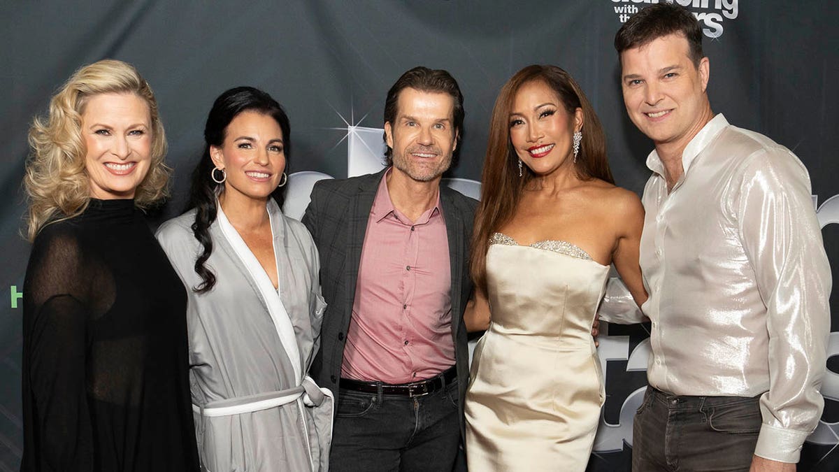 CHARLOTTE JORGENSEN, ASHLY COSTA, LOUIS VAN AMSTEL, CARRIE ANN INABA, JONATHAN ROBERTS at DWTS anniversary