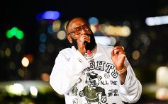 MIAMI, FLORIDA - JANUARY 24: Rick Ross performs during Reserve Cup Miami 2026 at Reserve Miami Seaplane on January 24, 2026 in Miami, Florida. (Photo by Jason Koerner/Getty Images for Reseve Padel)
