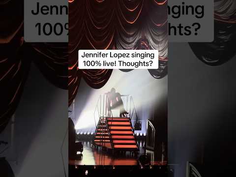 Jennifer Lopez Singing 100% Live! Thoughts?