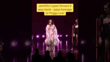 Jennifer Lopez Throws It Way Back - Pays Homage To Peggy Lee!