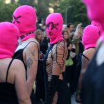 Pussy Riot stage protest against US tech company Ubiquiti for "powering Russian war crimes"