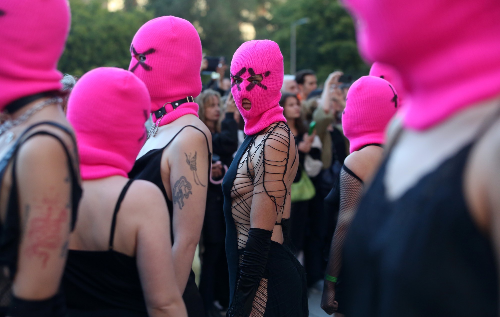 Pussy Riot stage protest against US tech company Ubiquiti for "powering Russian war crimes"