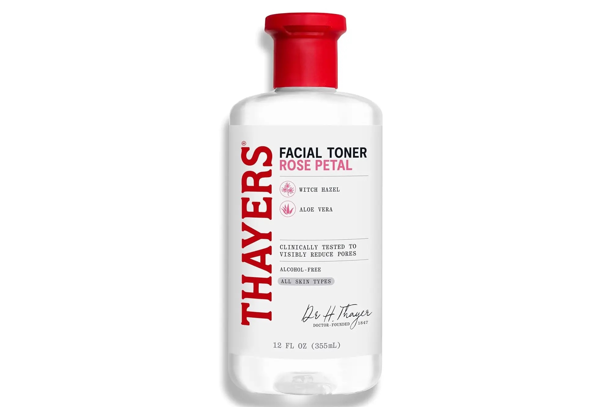 Thayers Facial Toner Rose Petal 12 fl oz (355ml) with Witch Hazel and Aloe Vera.