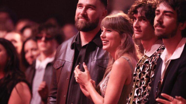 Taylor Swift & Travis Kelce Make Awards Show Debut at iHeart Awards