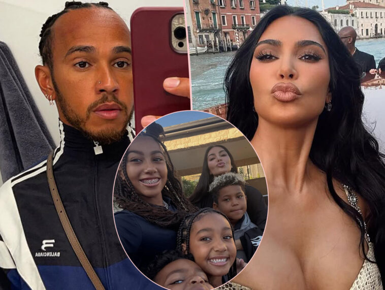The Real Reason Kim Kardashian Brought Her Kids To Japan With Lewis Hamilton!