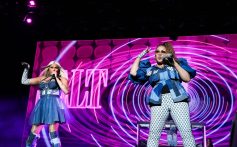 NEW ORLEANS, LOUISIANA - JULY 02: (L-R) Sandra Denton and Cheryl James of Salt-N-Pepa perform onstage during day 3 of the 2023 ESSENCE Festival Of Culture™ at Caesars Superdome on July 02, 2023 in New Orleans, Louisiana. (Photo by Bennett Raglin/Getty Images for ESSENCE)