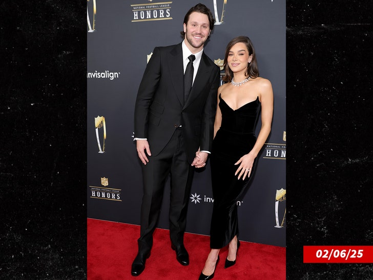 Josh Allen and Hailee Steinfeld getty 1