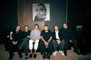 L-R: Desteni Perez, Associate Director, Roc Nation Publishing
Andrew Gould, President, Roc Nation Publishing
Matthew Limones, Chief Executive Officer & Co-founder, Prediction Enterprises
Lauro, Music Producer
Nicolas Gonzalez, Chief Operations Officer & Co-founder, Prediction Enterprises
Hector Abner, Miami Consultant, Roc Nation Publishing