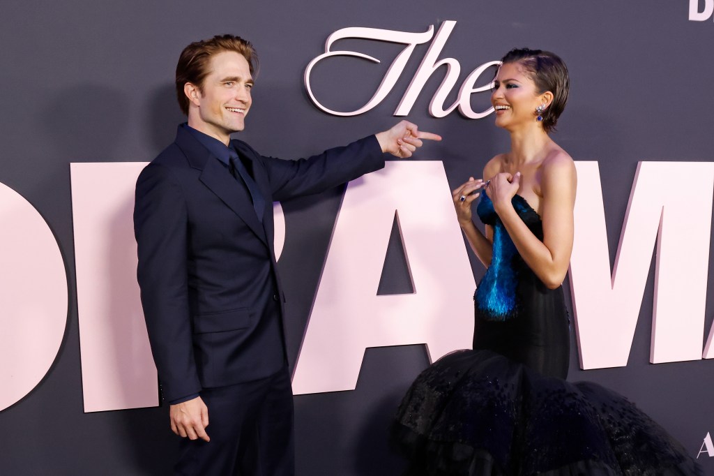 Robert Pattinson and Zendaya attend the premiere of "The Drama" 