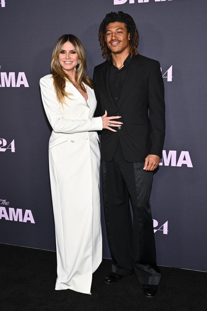 Heidi Klum and Henry Samuel  attend the premiere of "The Drama" 