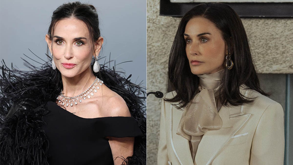 A split of Demi Moore and Demi in Landman