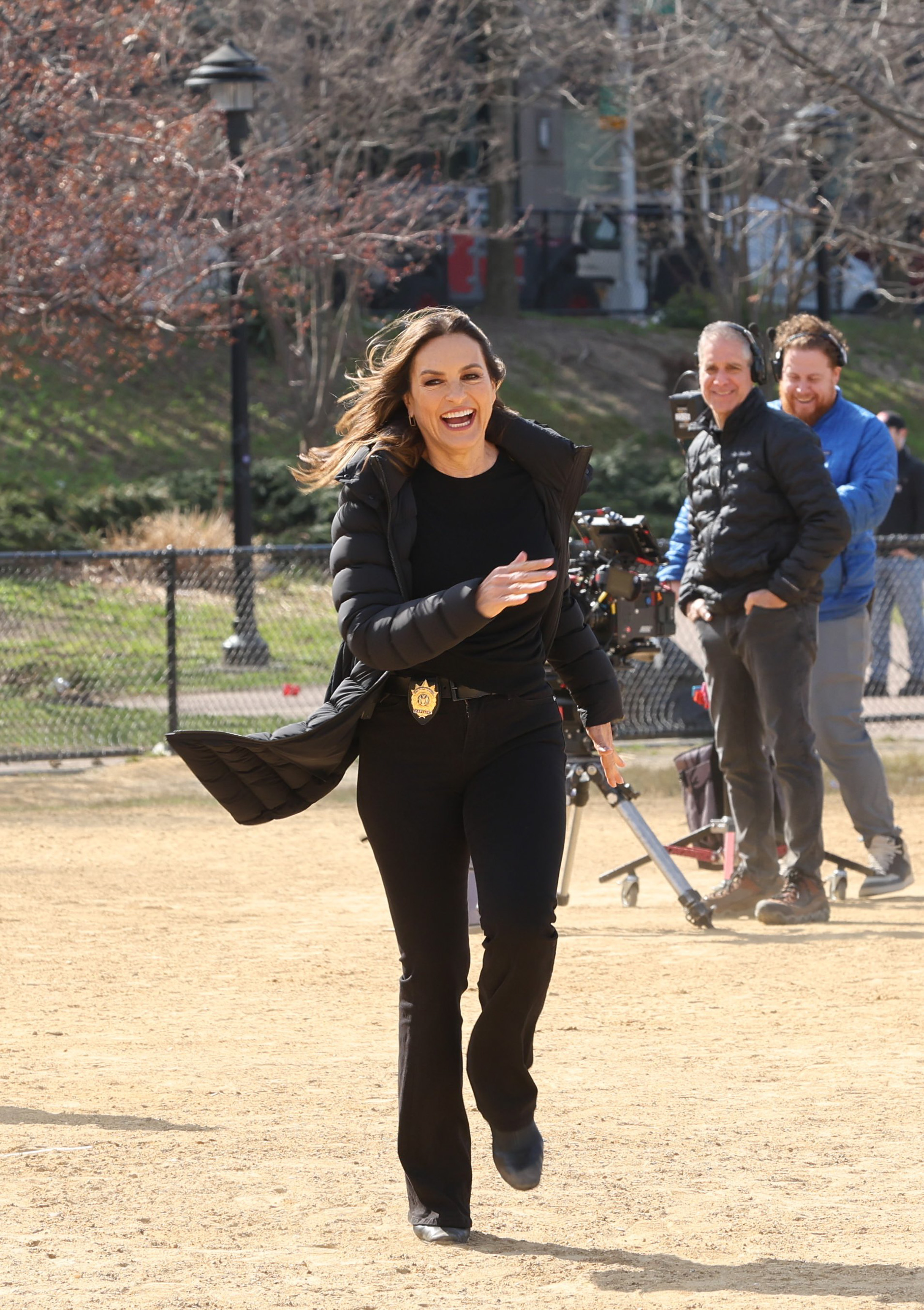 Mariska Hargitay patrols The Bronx while filming “Law & Order: Special Victims Unit.”