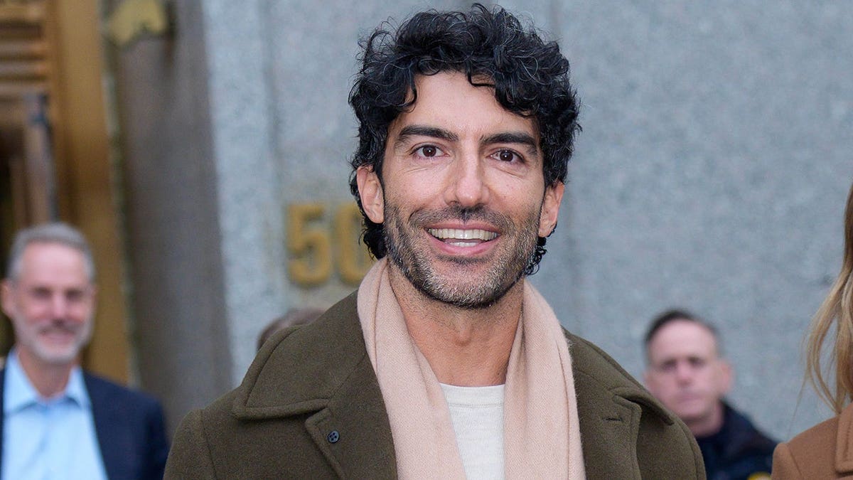 Justin Baldoni leaving a New York City courthouse in April 2026.