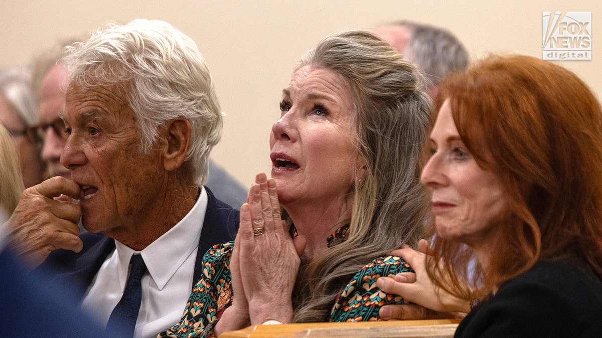 Melissa Gilbert thanking God after judge orders Timothy Busfield released from custody in courtroom