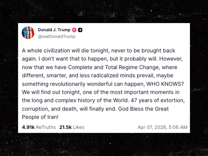 donald trump iran truth social 1