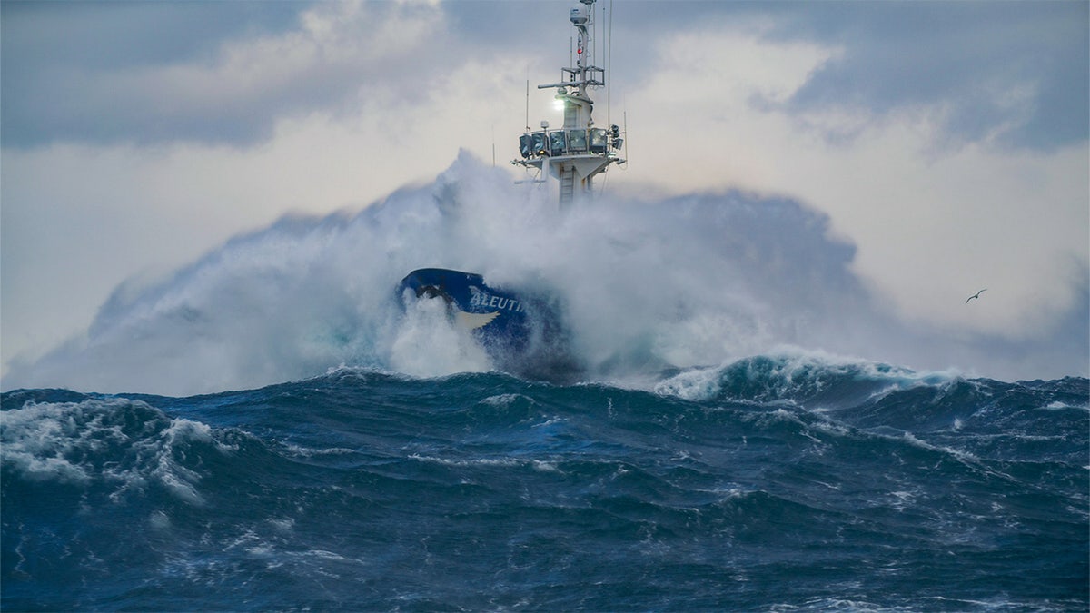 The Aleutian Lady fishing boat on the ocean