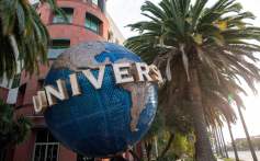 A view of the Universal Music Group (UMG) headquarters is seen on February 9, 2021 in Santa Monica, California.