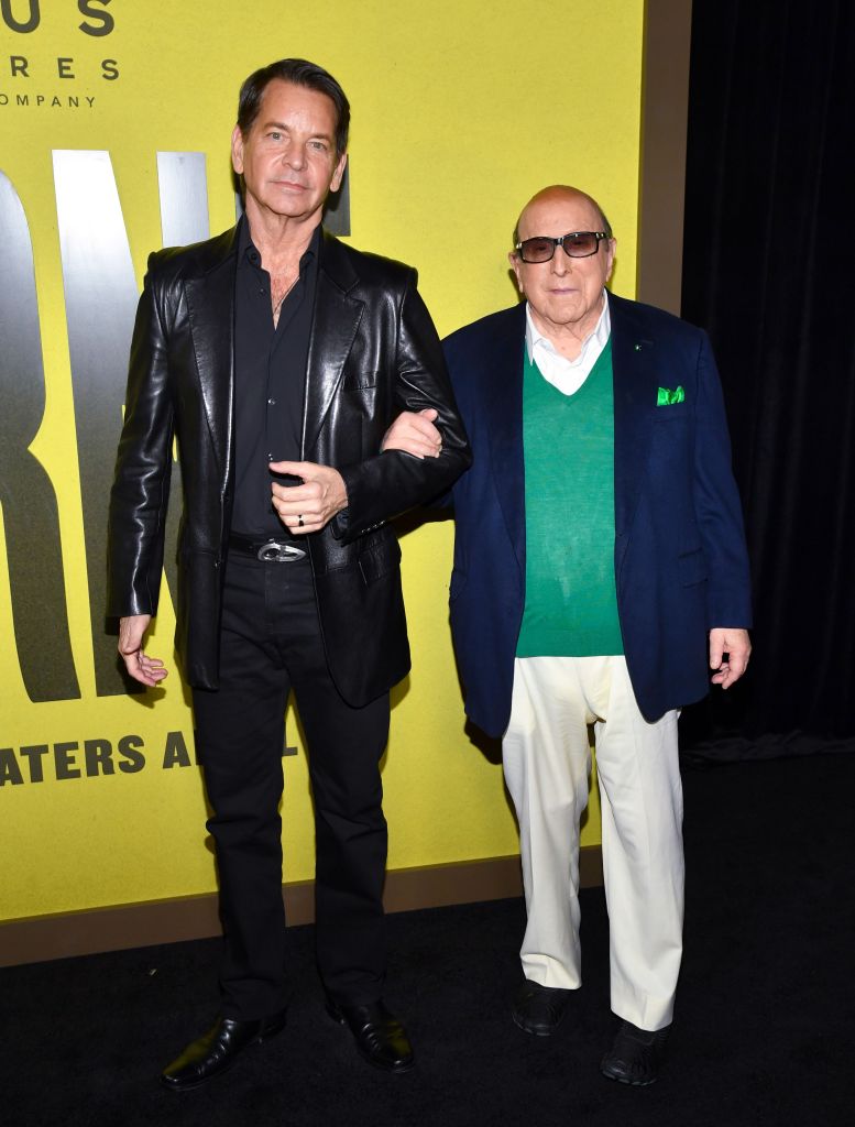 Greg Schriefer and Clive Davis attend the "Lorne" premiere