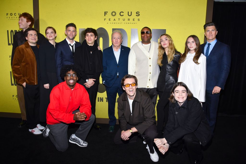Ben Marshall, Jeremy Culhane, Ashley Padilla, Kam Patterson, Mikey Day, Marcello Hernandez, Lorne Michaels, Tommy Brennan, Kenan Thompson, Chloe Fineman, Jane Wickline, Veronika Slowikowska and Colin Jost attend the "Lorne" premiere