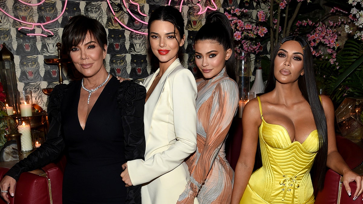 Kris Jenner, Kendall Jenenr, Kylie Jenner and Kim Kardashian pictured