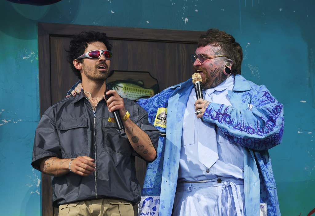 Joe Jonas and Teddy Swims attend Coachella 2026