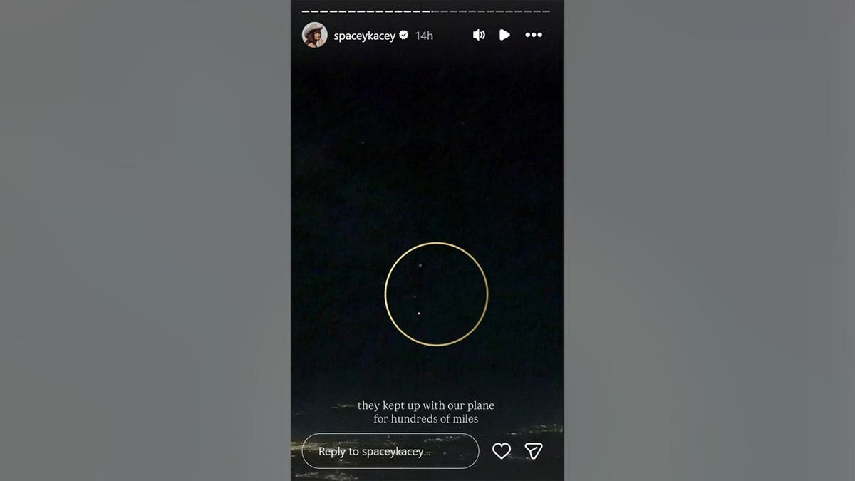 Screenshot of Kacey Musgraves Instagram story featuring the orbs