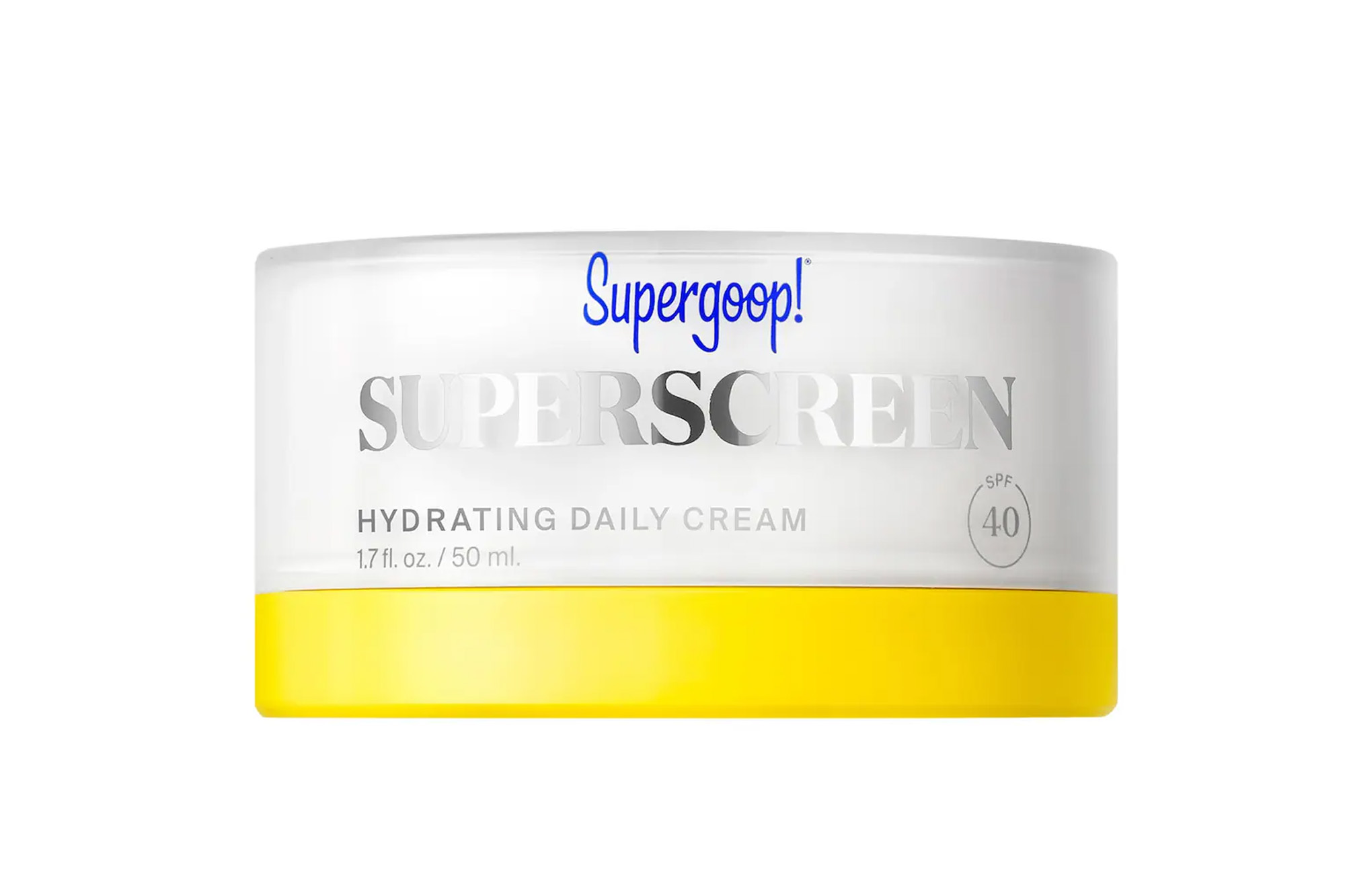 Supergoop! Superscreen Hydrating Daily Cream SPF 40.
