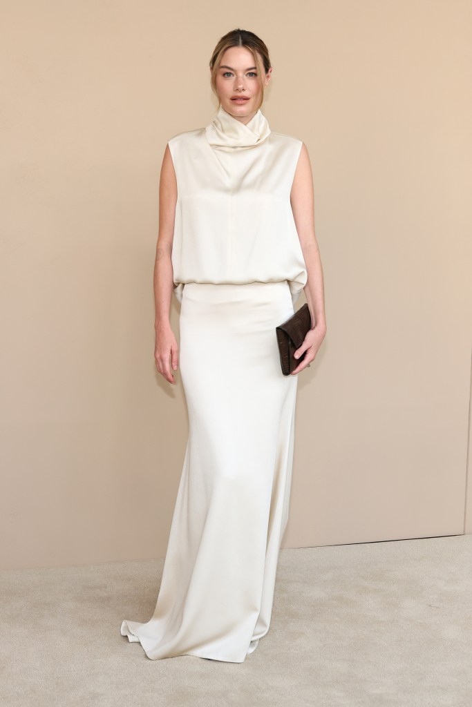 Camille Rowe attends the gala screening of "Brunello: The Gracious Visionary" in New York City.