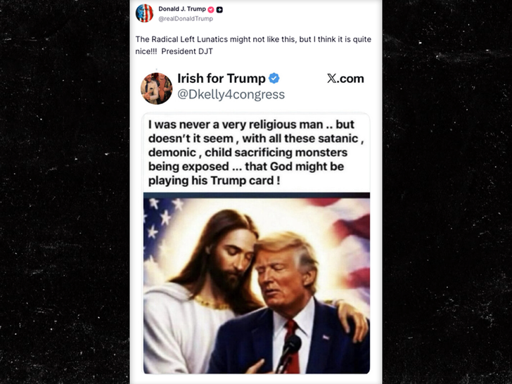 donald trump jesus ai truth social 2