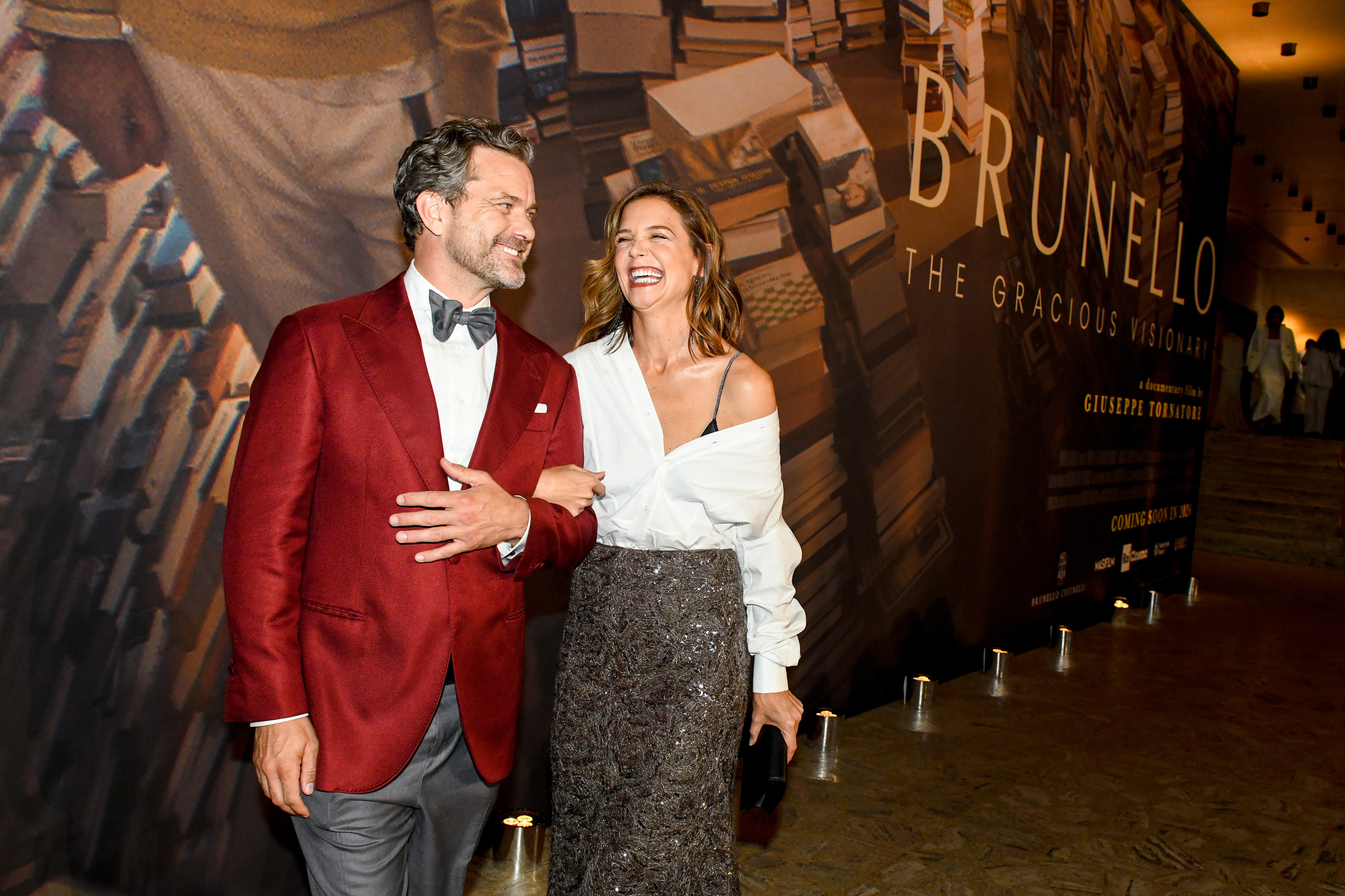Joshua Jackson and Katie Holmes reunite at the screening of Brunello: The Gracious Visionary" held at Lincoln Center in NYC.