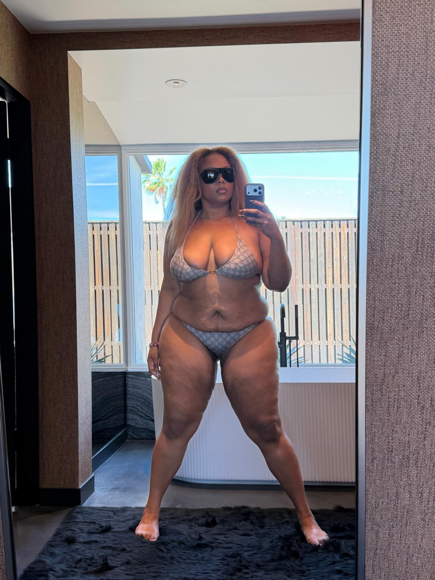 Lizzo snaps a bikini selfie.