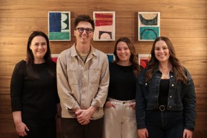 Pictured (L-R): Rebekah Gordon (VP of Publishing); Ben Foster (songwriter); Sarah Hudspeth (Creative Manager); Evie Grace Fowler (Creative Coordinator)