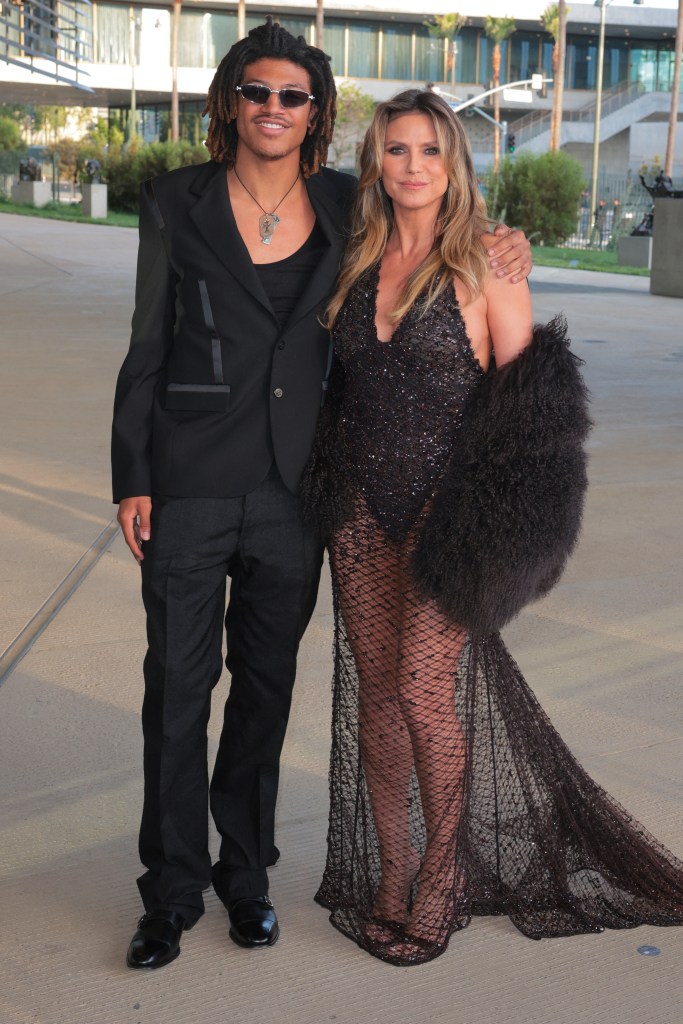 Henry Samuel and Heidi Klum attend LACMA's Opening Gala for The David Geffen Galleries