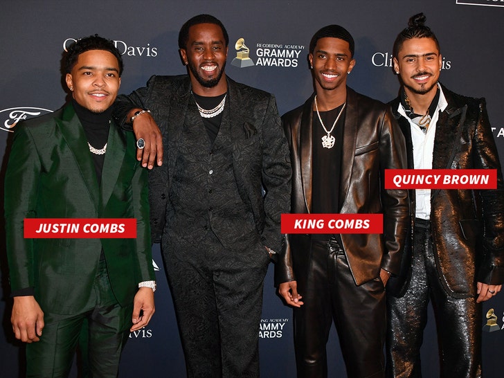 justin dior combs diddy king combs and Quincy Taylor Brown