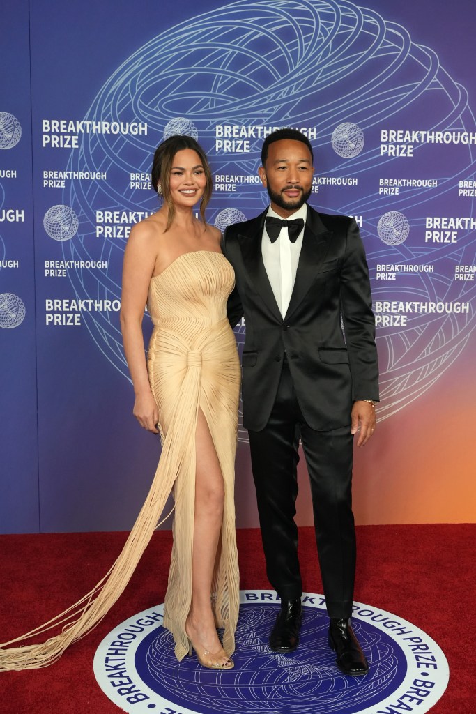 Chrissy Teigen and John Legend attend the Breakthrough Prize Ceremony