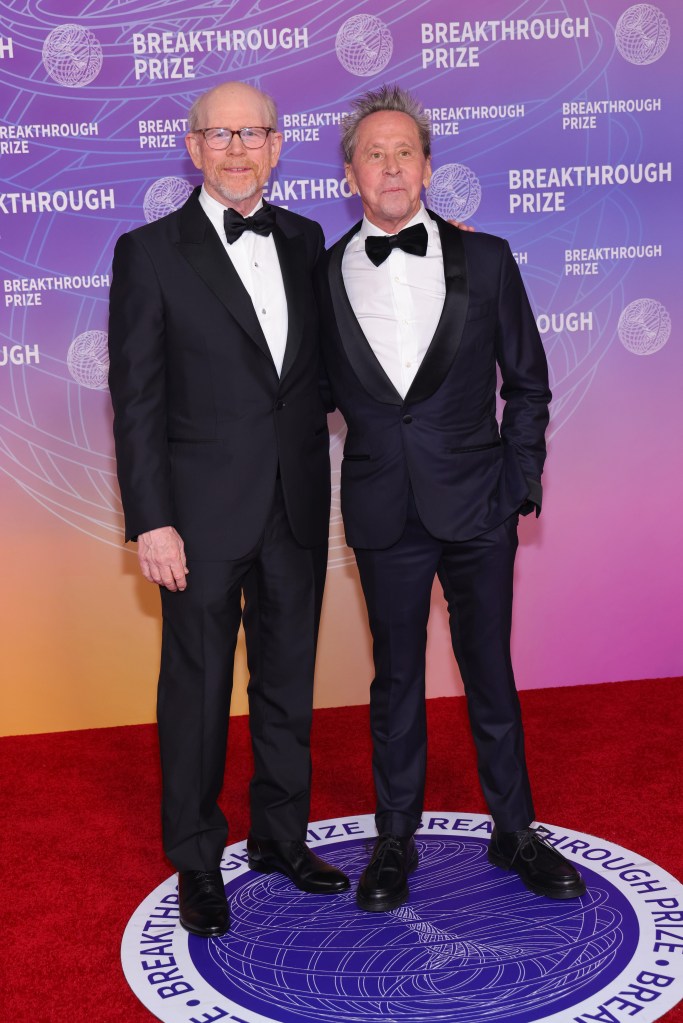 Ron Howard and Brian Grazer attend the Breakthrough Prize Ceremony