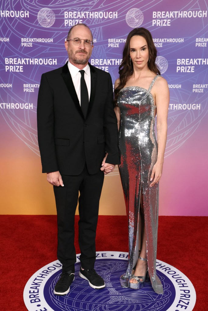 Darren Aronofsky and Aglaya Tarasova attend the Breakthrough Prize Ceremony